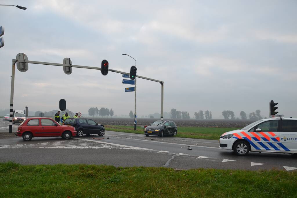 Drie auto's betrokken bij ongeval