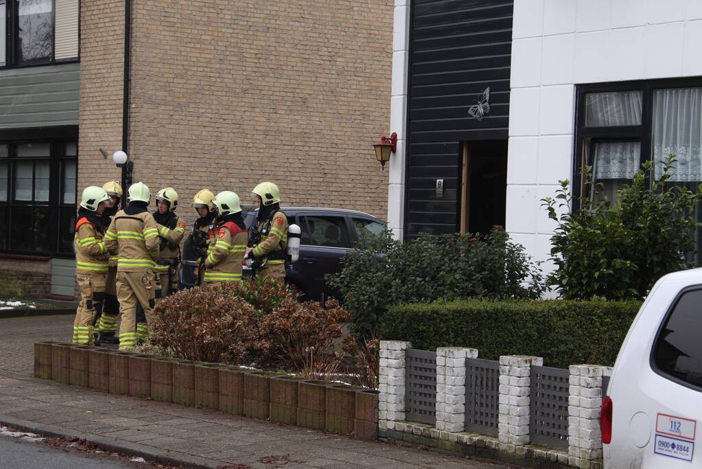 Straat afgesloten na gaslekkage in woning
