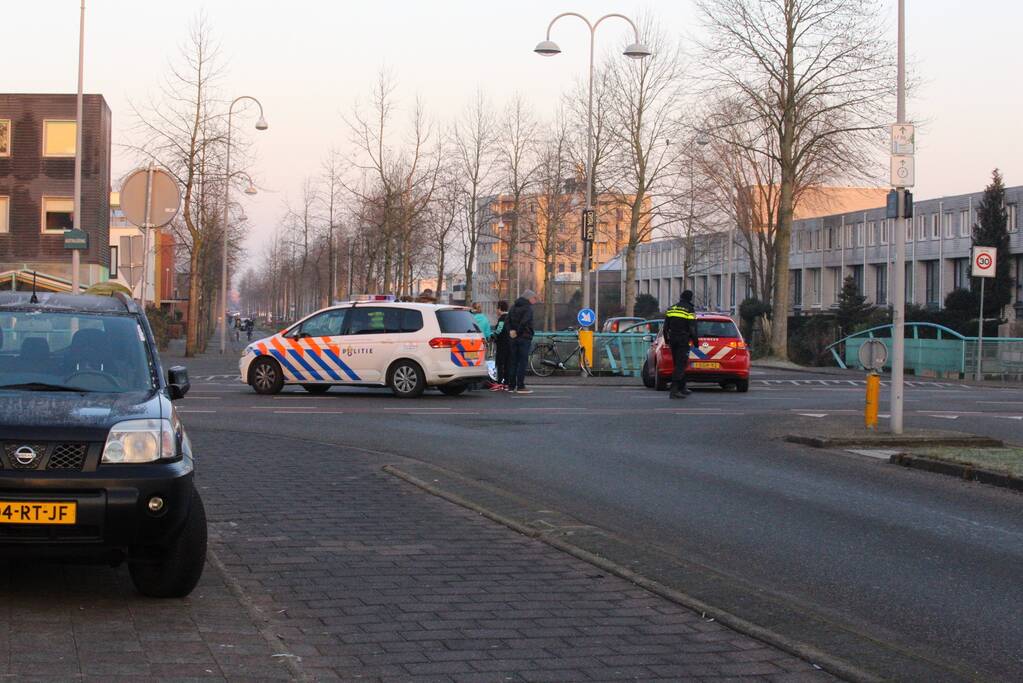 Fietser geschept door automobiliste