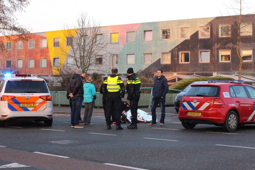 Fietser geschept door automobiliste