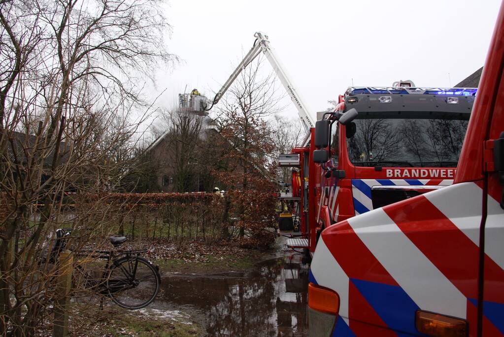 Brand in woonboerderij