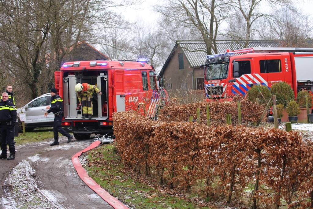 Brand in woonboerderij