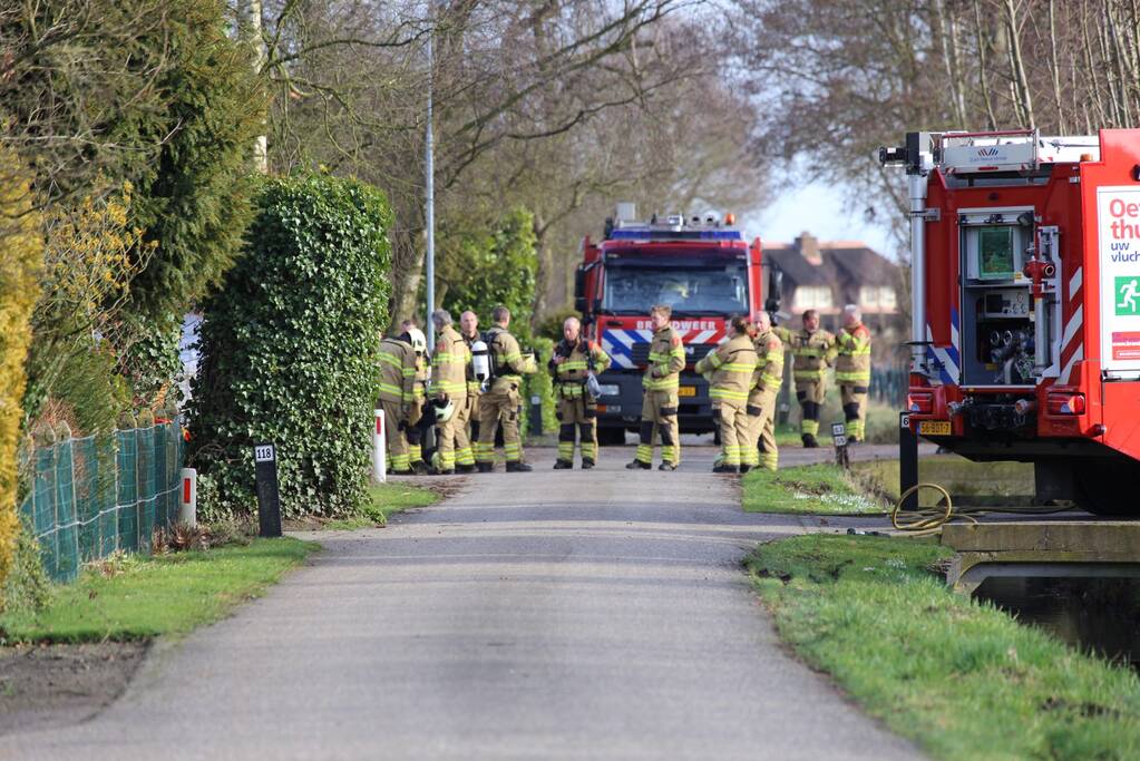 Explosie in schuur, 1 persoon gewond