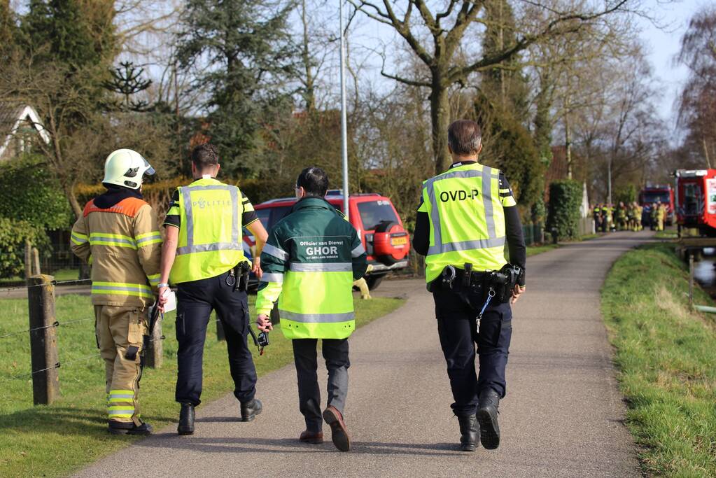 Explosie in schuur, 1 persoon gewond