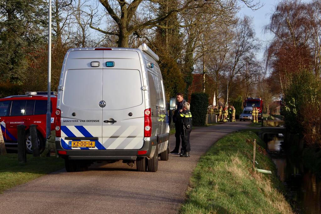 Explosie in schuur, 1 persoon gewond