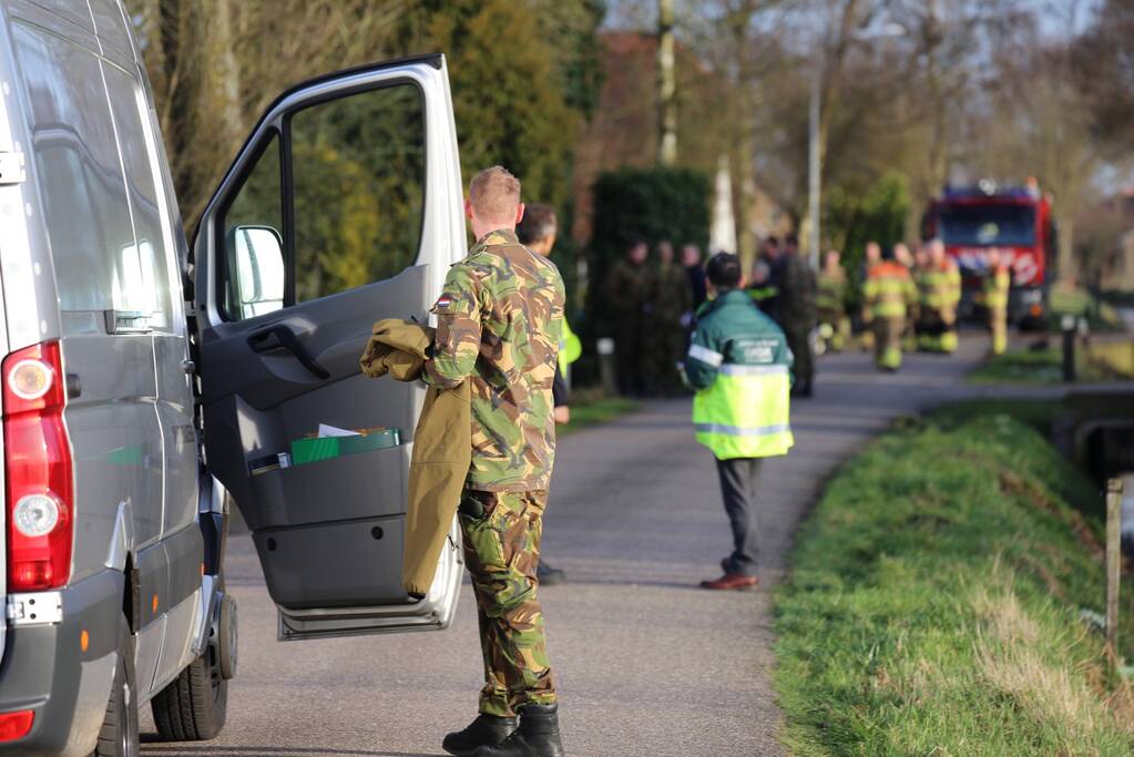 Explosie in schuur, 1 persoon gewond