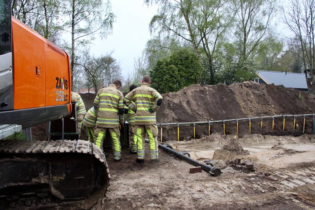 Bronbemaling zet straat vol water bij kinderboerderij