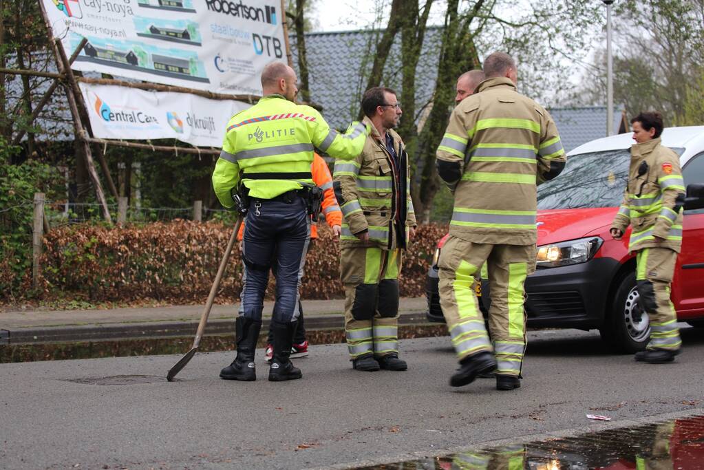 Bronbemaling zet straat vol water bij kinderboerderij