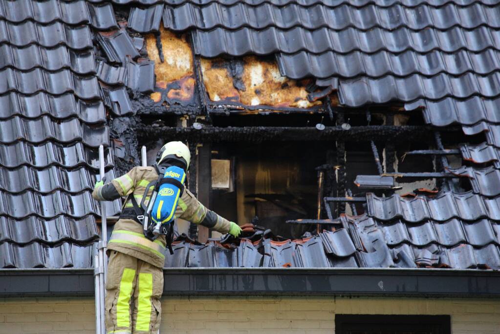 Forse schade bij woningbrand