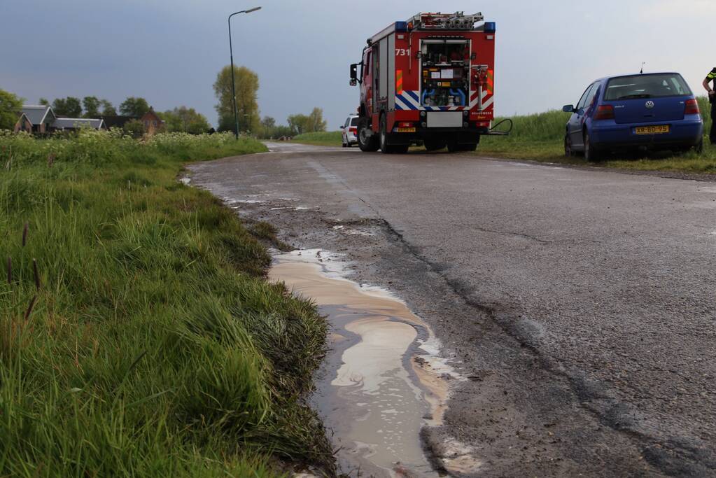 Auto total loss na uitwijkmanoeuvre
