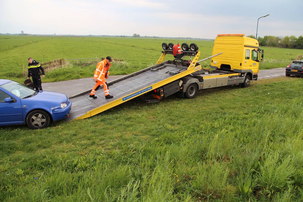 Auto total loss na uitwijkmanoeuvre