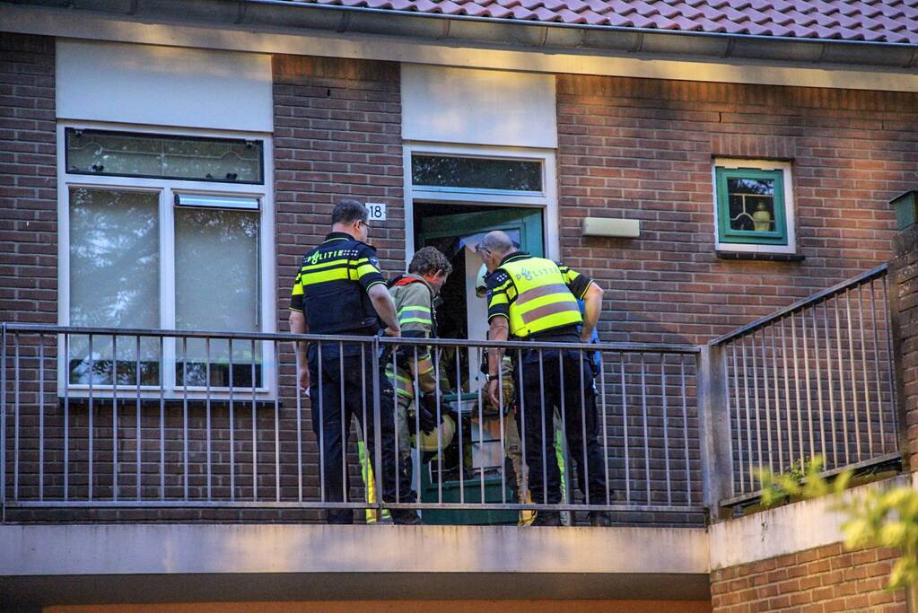 Deur geforceerd na brand