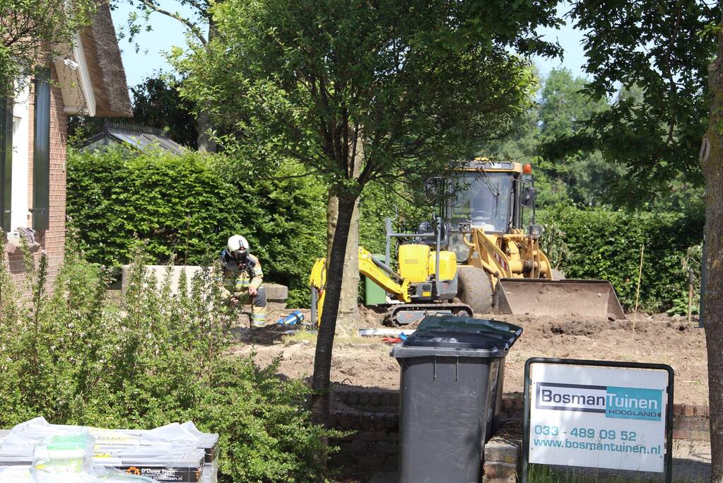 Straat afgezet na gaslek