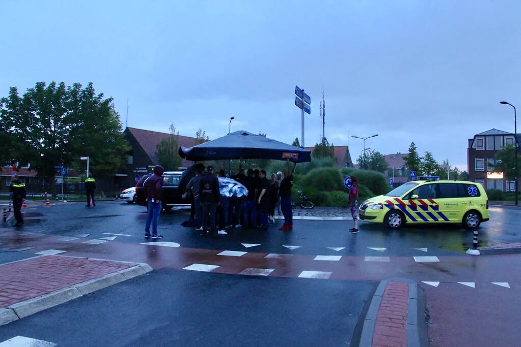 Solex-rijder gewond na val over vluchtheuvel