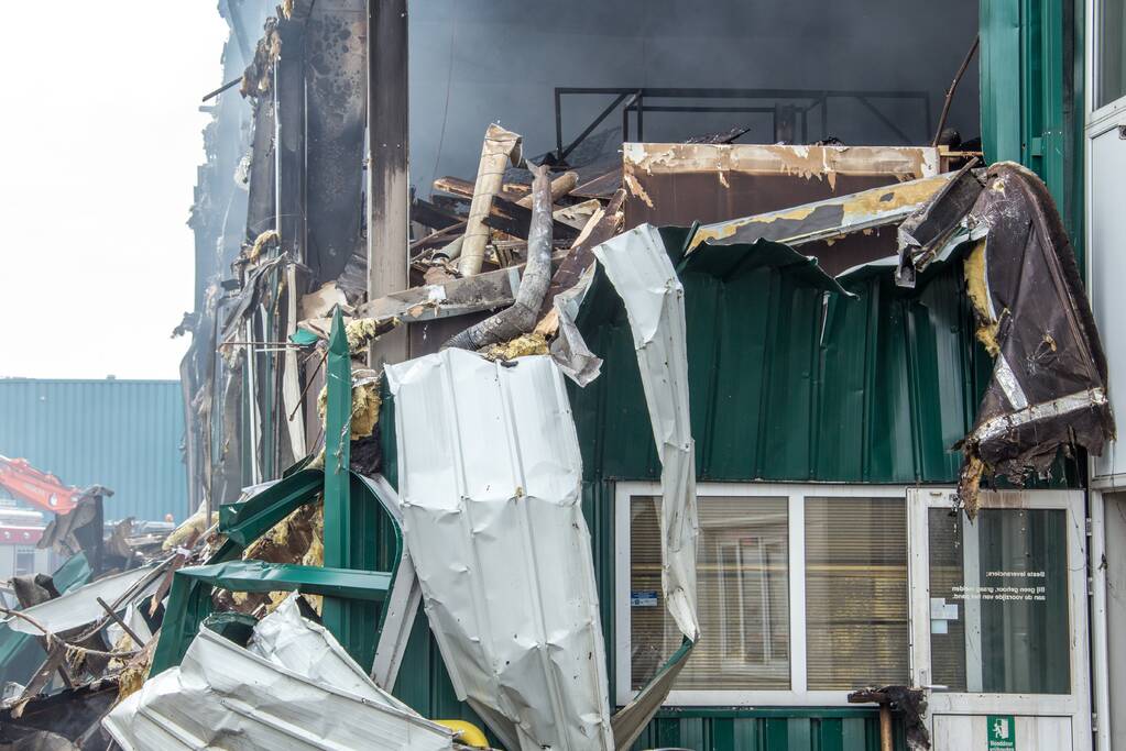 Enorme ravage na grote brand