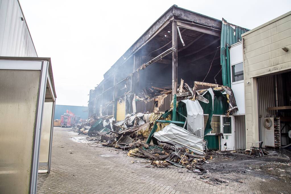 Enorme ravage na grote brand