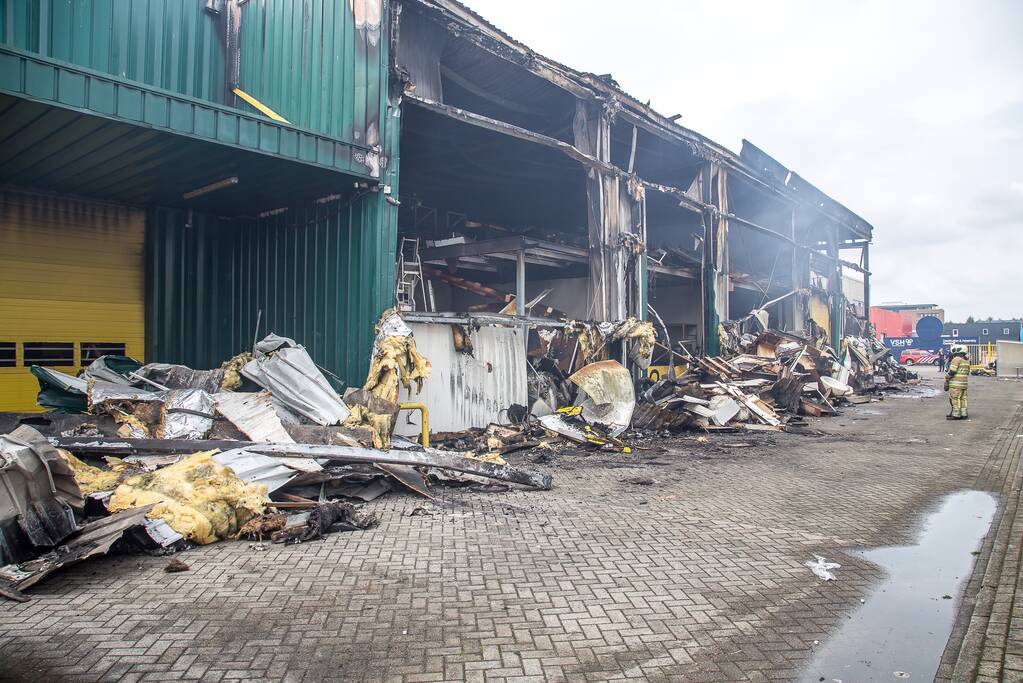 Enorme ravage na grote brand