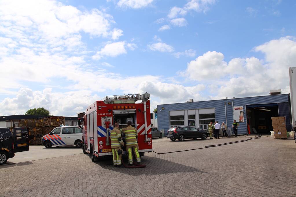 Brand ontstaan in palingrokerij