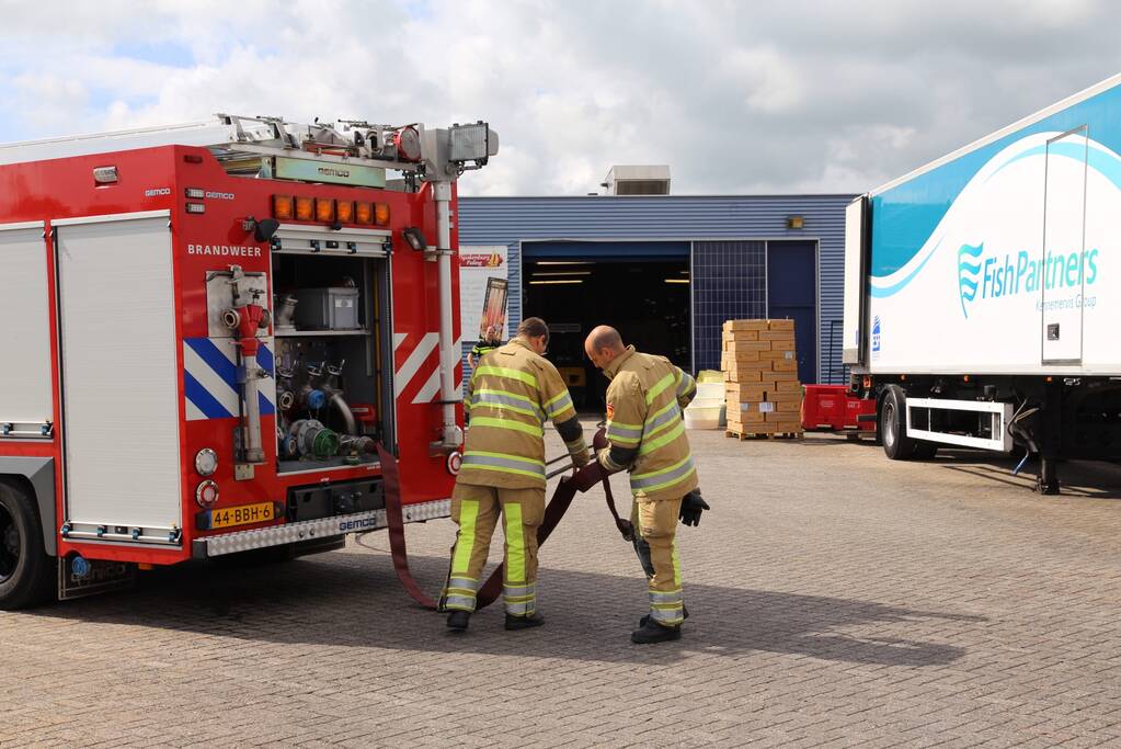 Brand ontstaan in palingrokerij