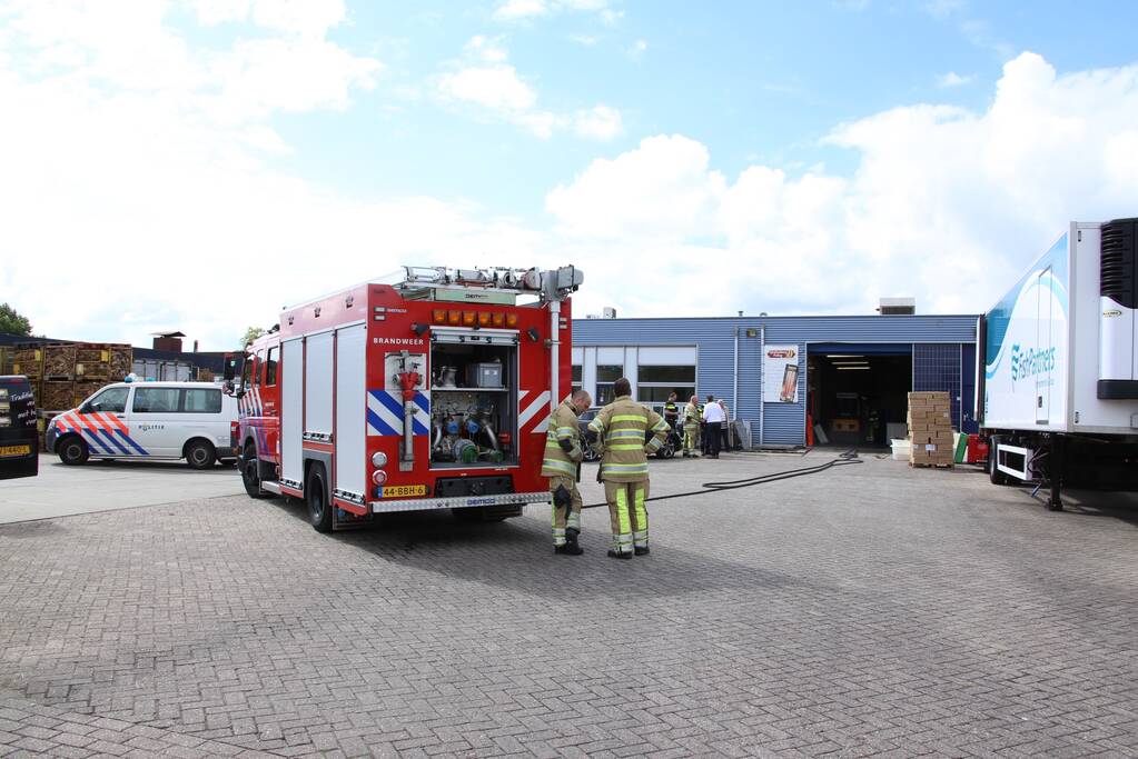 Brand ontstaan in palingrokerij