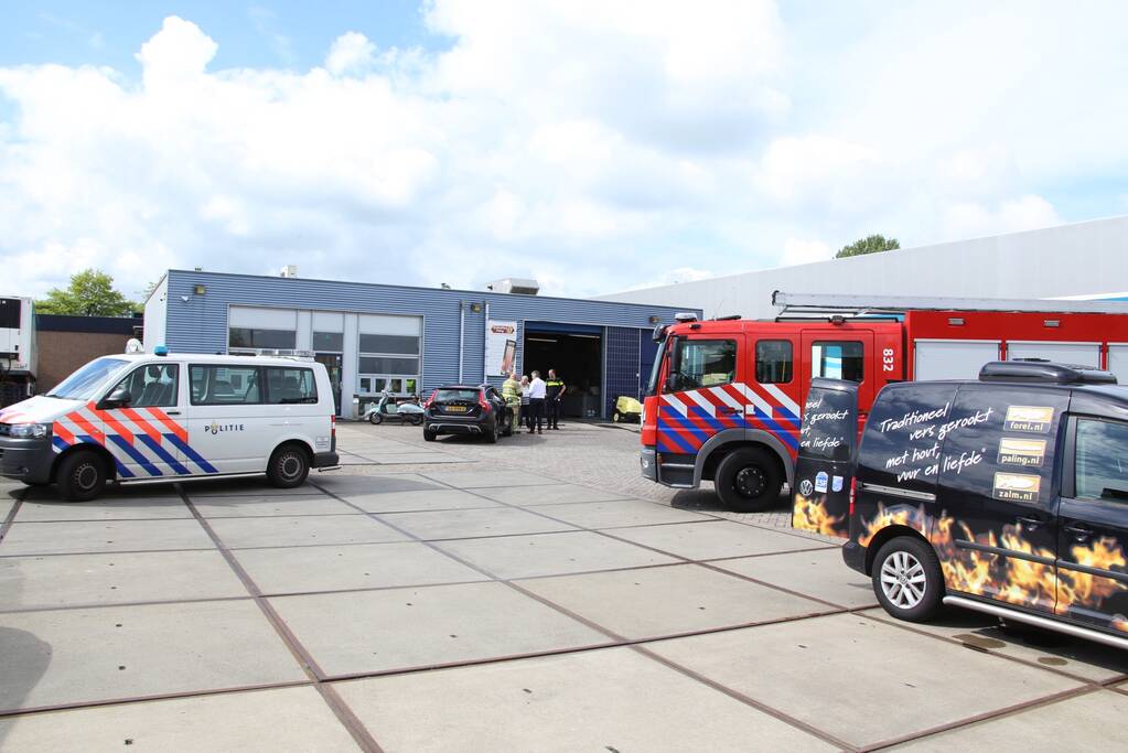 Brand ontstaan in palingrokerij