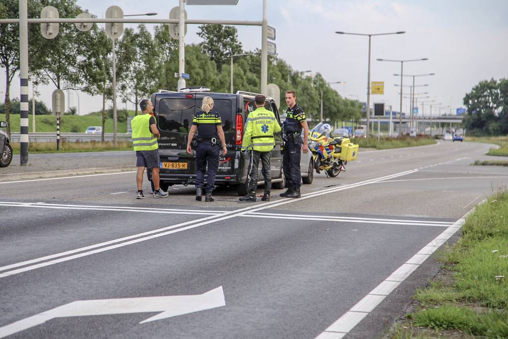 Flinke crash bij kop-staartbotsing
