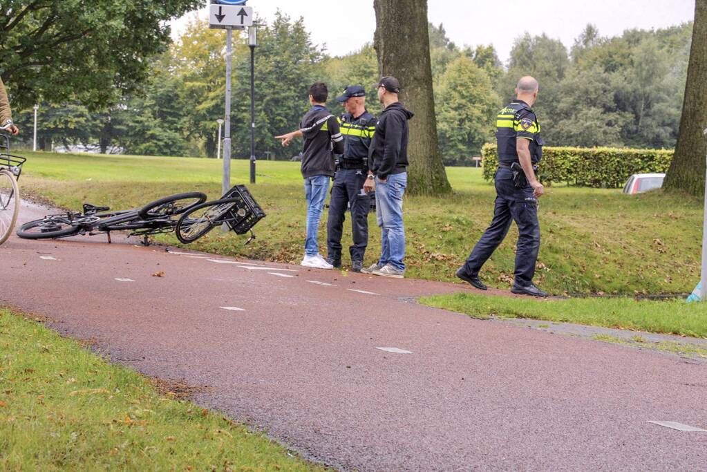 Fietsen flink beschadigd na ongeval