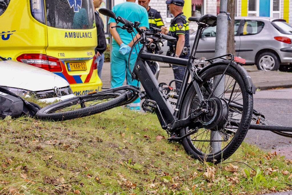 Fietsen flink beschadigd na ongeval