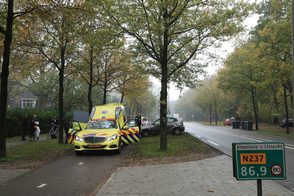 Automobilist gewond na botsing tegen boom
