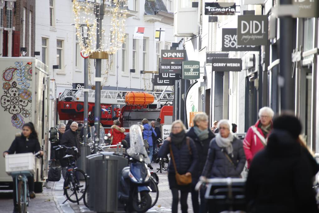 Papiercontainer vat vlam