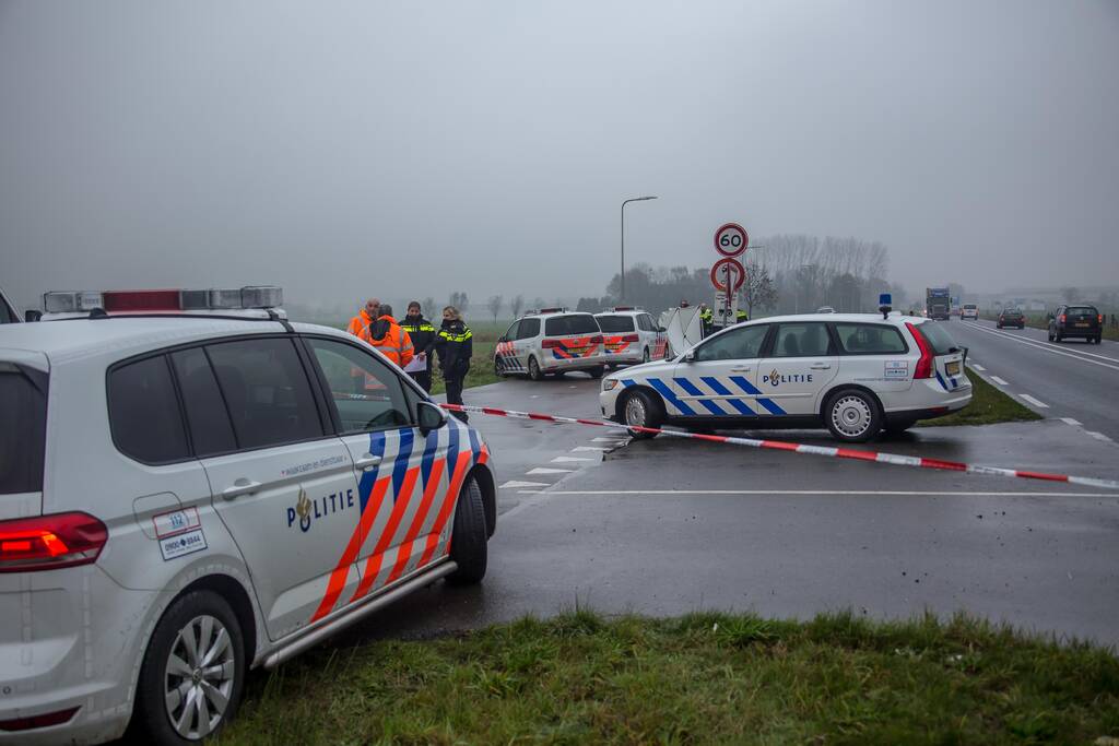 Brommobiel te water bestuurder overleden