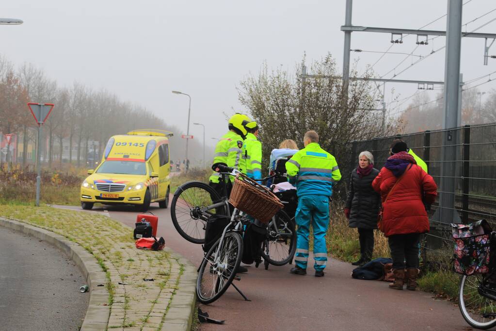 Fietsster ernstig gewond na valpartij