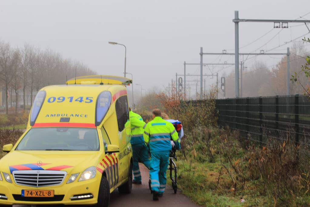 Fietsster ernstig gewond na valpartij
