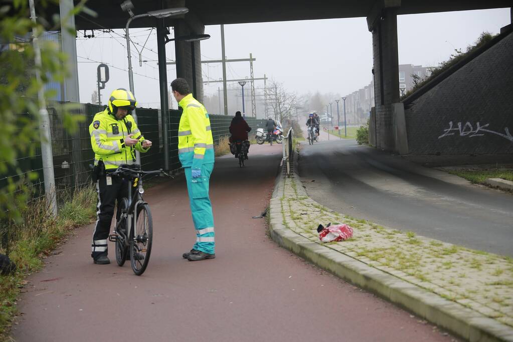 Fietsster ernstig gewond na valpartij