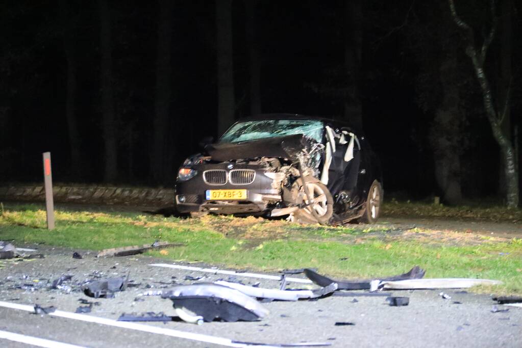 Enorme ravage na frontale aanrijding