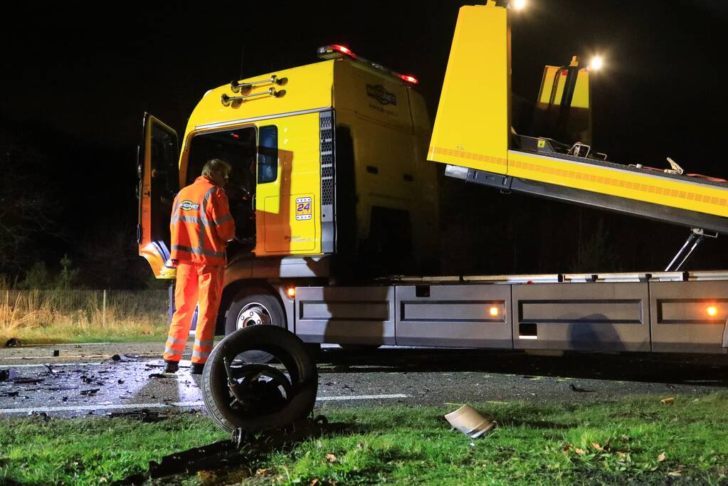 Enorme ravage na frontale aanrijding