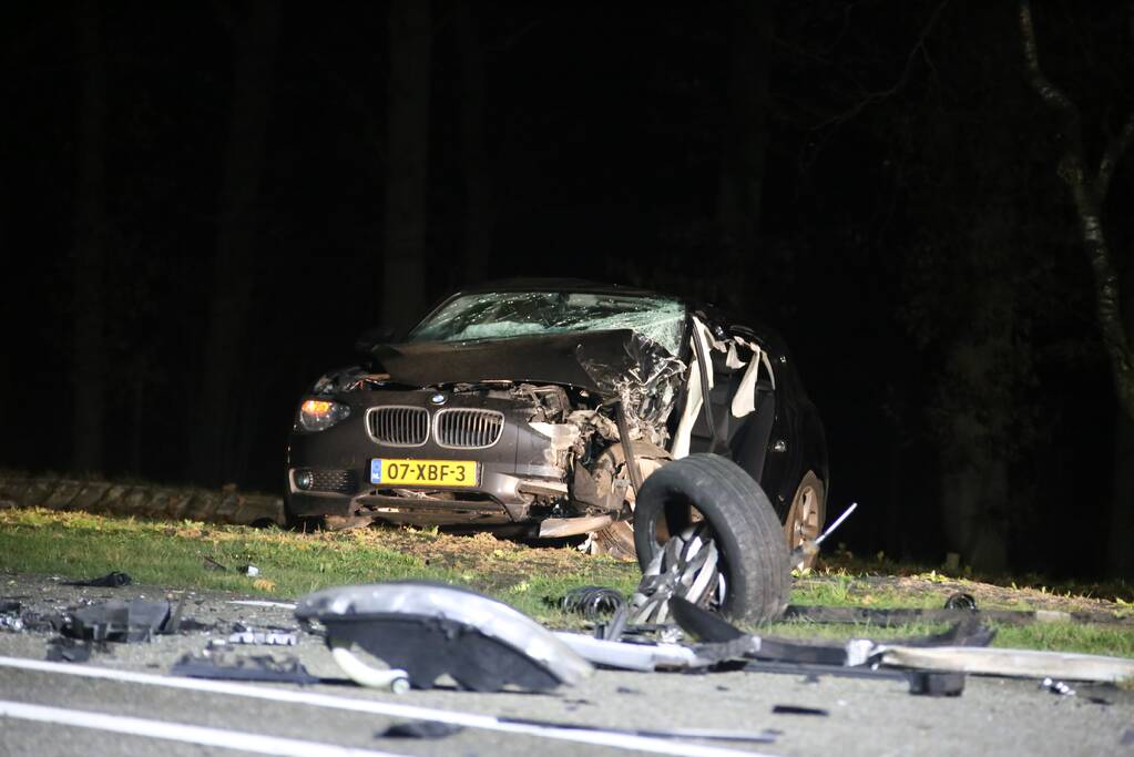 Enorme ravage na frontale aanrijding