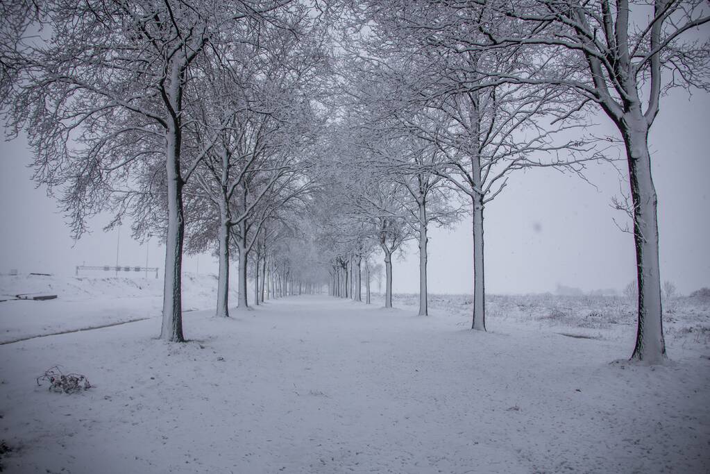Code rood door sneeuw en gladheid