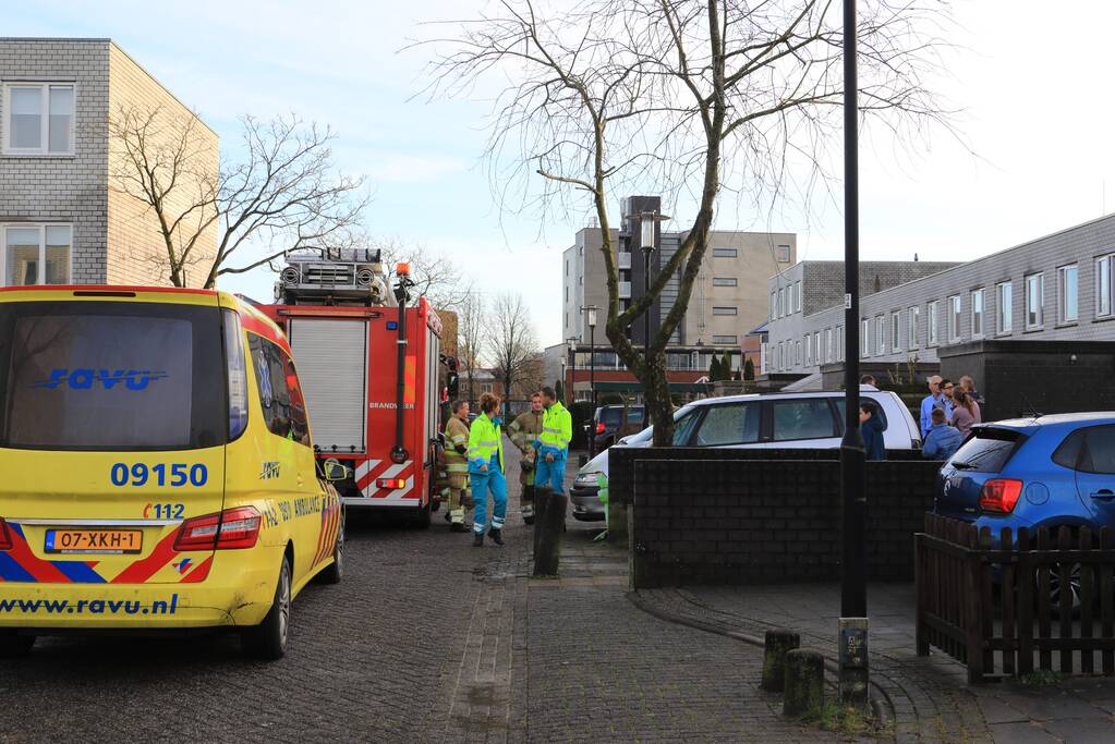 Kindje met voet vast in fiets