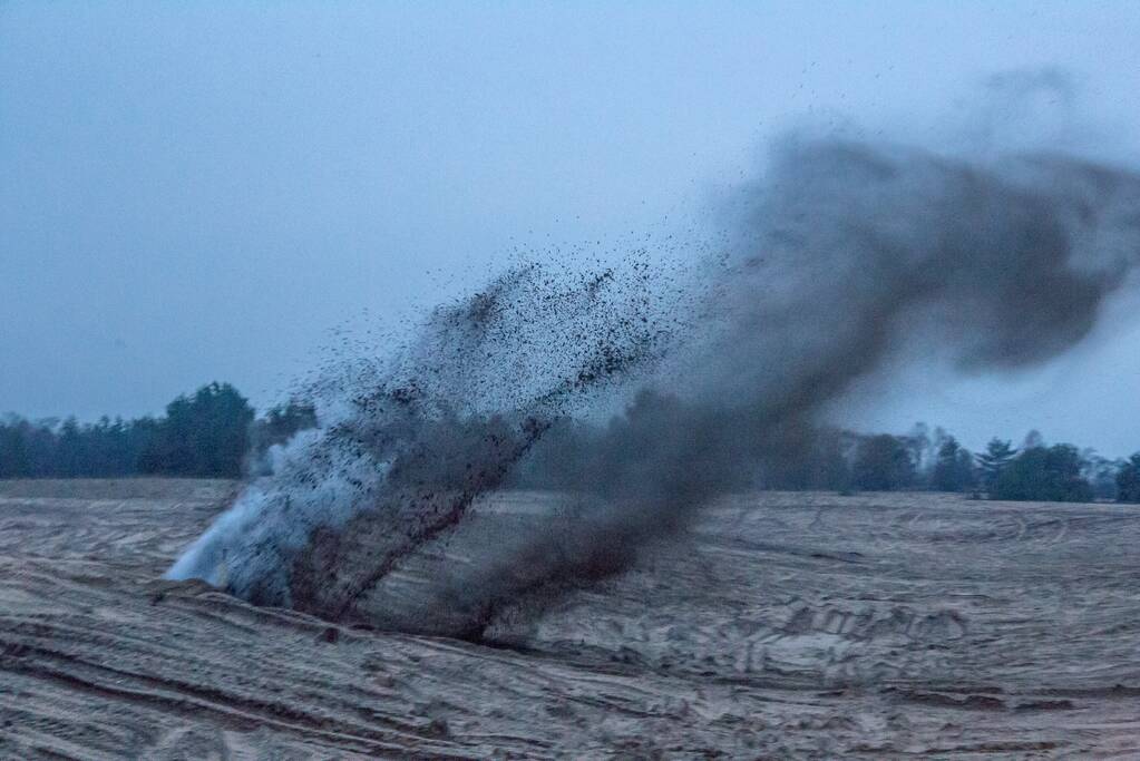 Franse brisantgranaat tot ontploffing gebracht