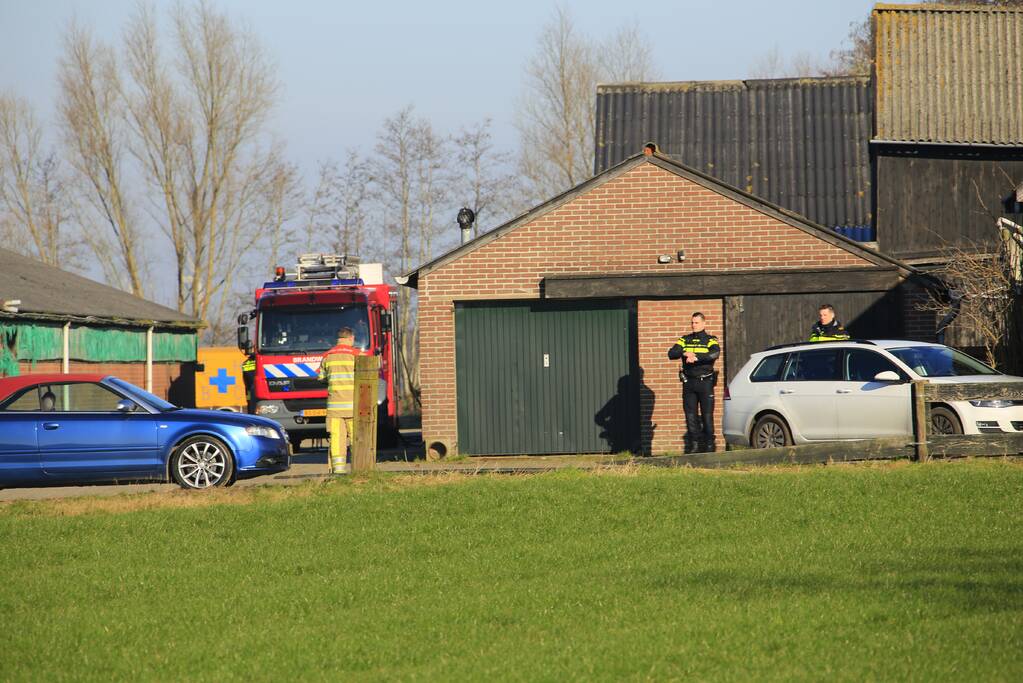 Groot onderzoek in schuur boerderij