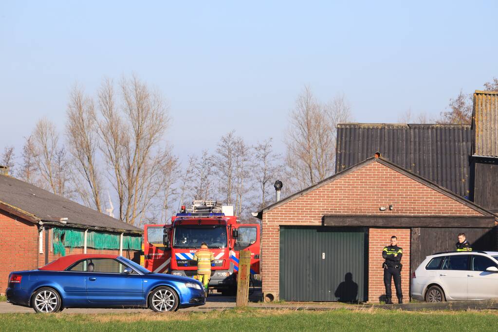 Groot onderzoek in schuur boerderij