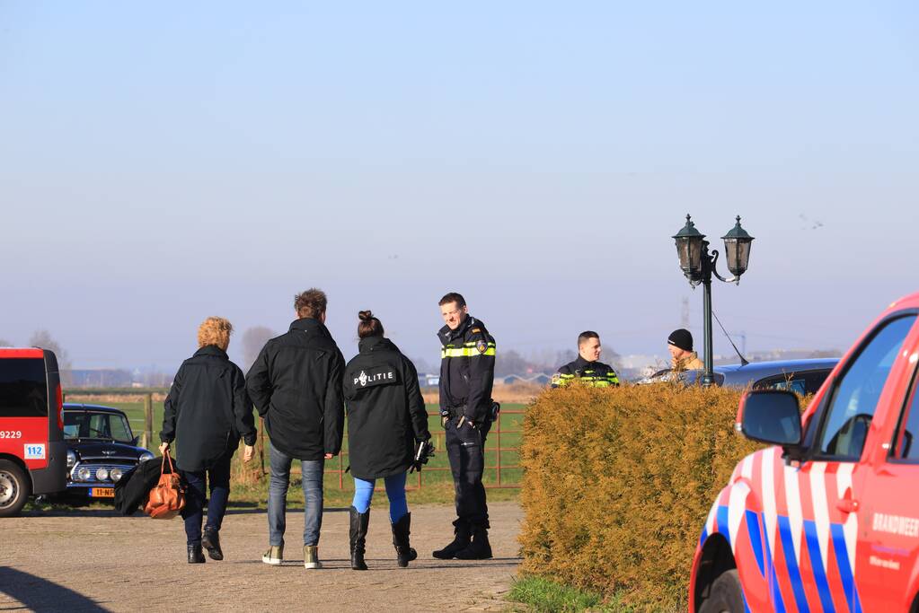 Groot onderzoek in schuur boerderij
