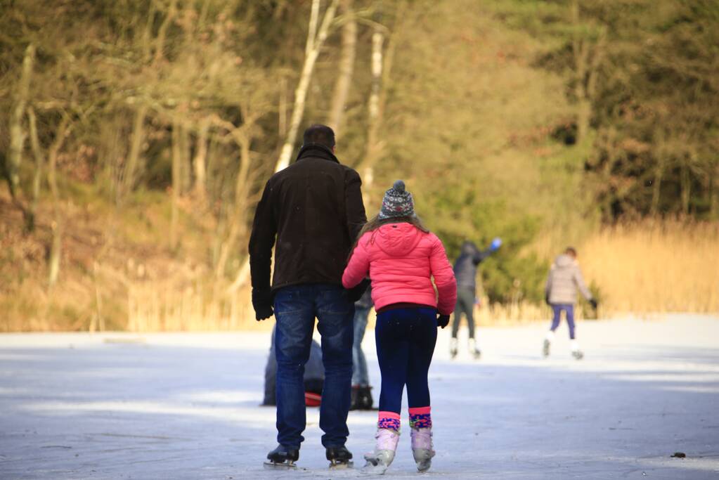 Volop schaatsplezier op Bosvijver
