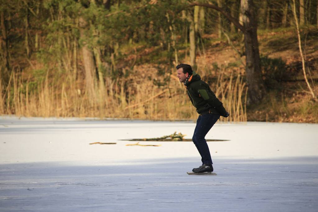 Volop schaatsplezier op Bosvijver