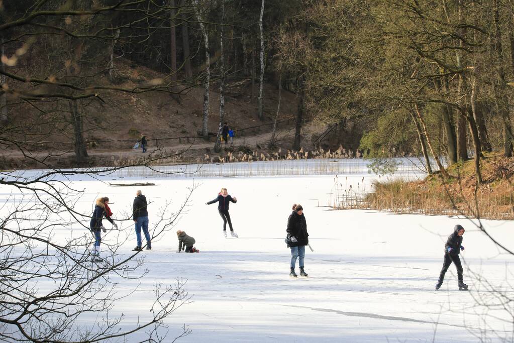 Volop schaatsplezier op Bosvijver