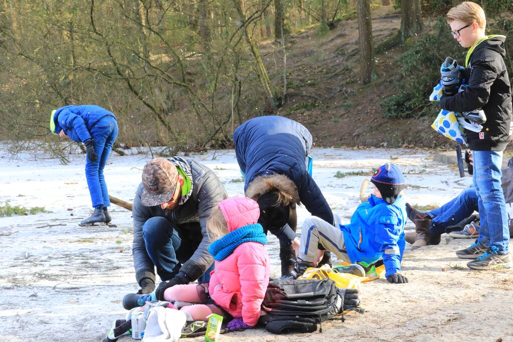 Volop schaatsplezier op Bosvijver