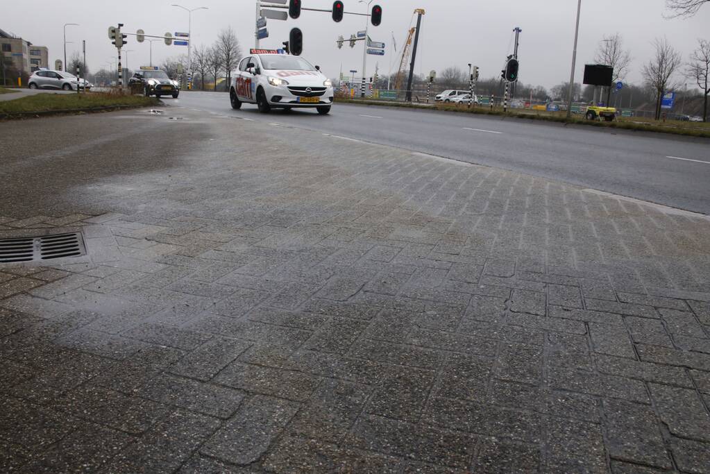 Flink dieselspoor bij tankstation