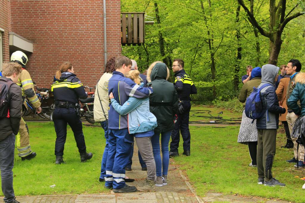 Flat ontruimd na brandstichting