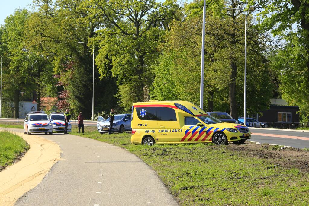 Kop-staartaanrijding tussen twee voertuigen